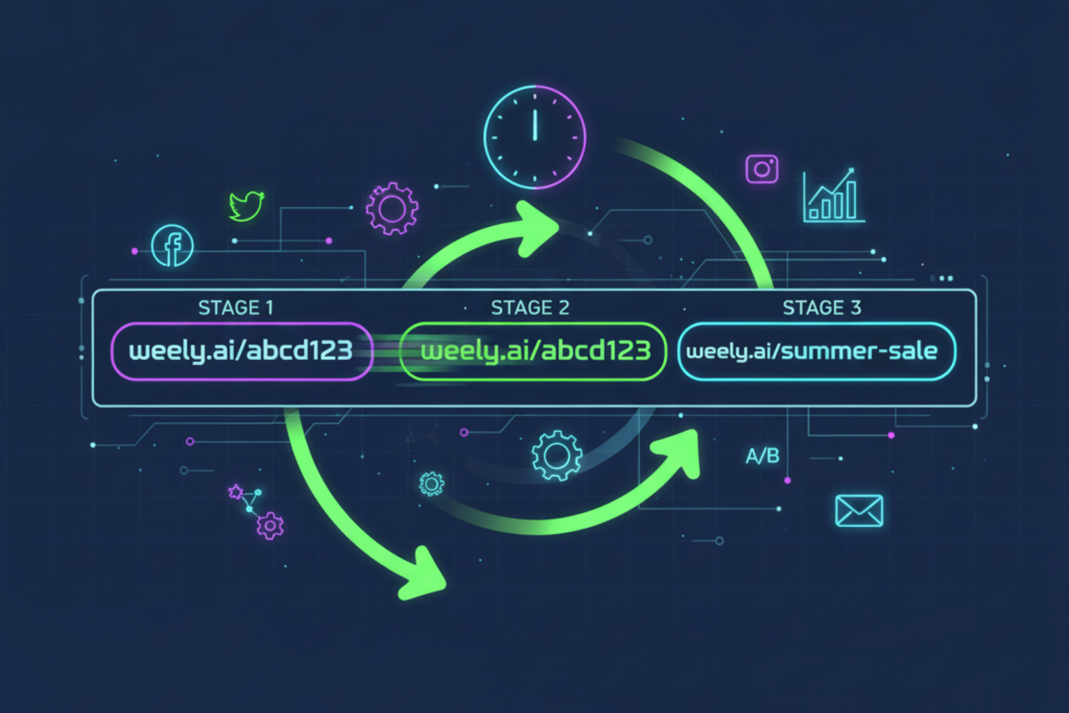 Agile marketing with editable short links