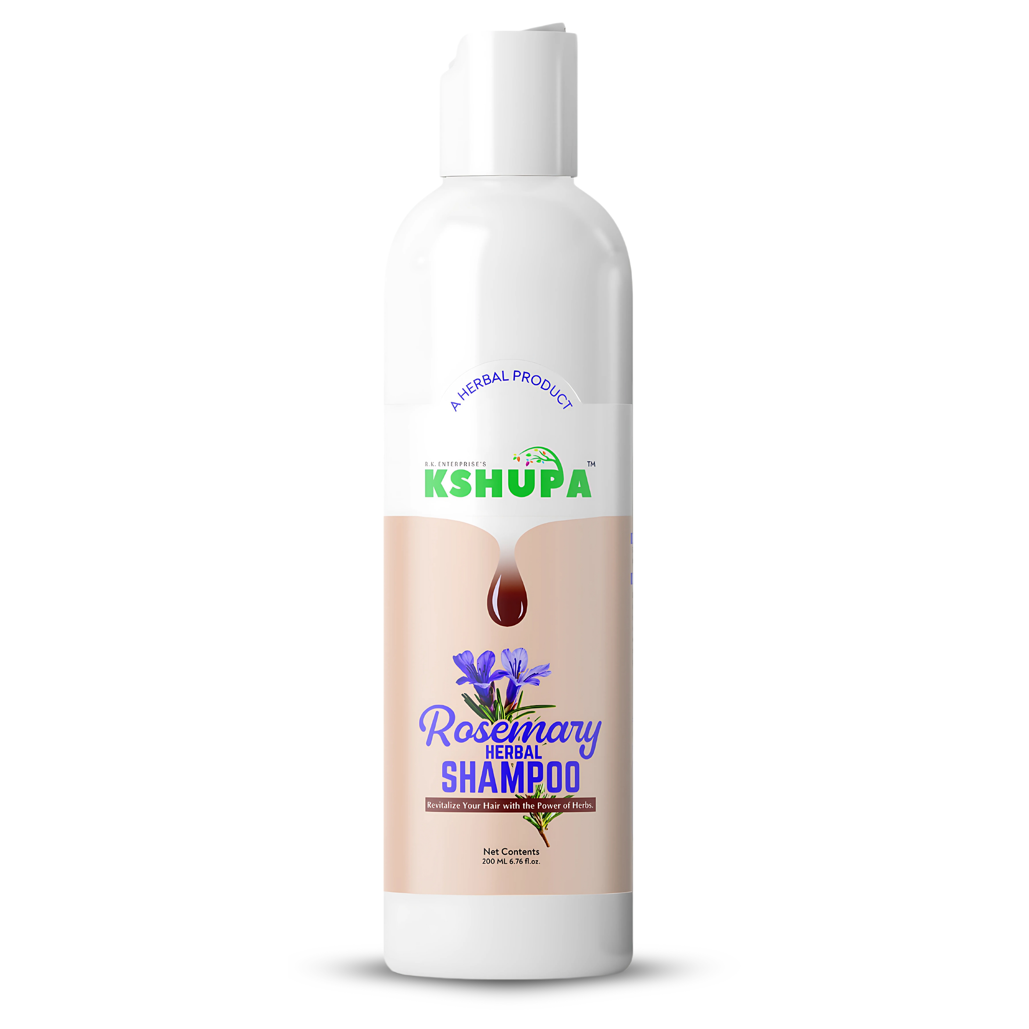 200ML ROSEMARY HERBAL SHAMPOO | Anti Hair Fall & Dandruff Control | Sulfate-Free