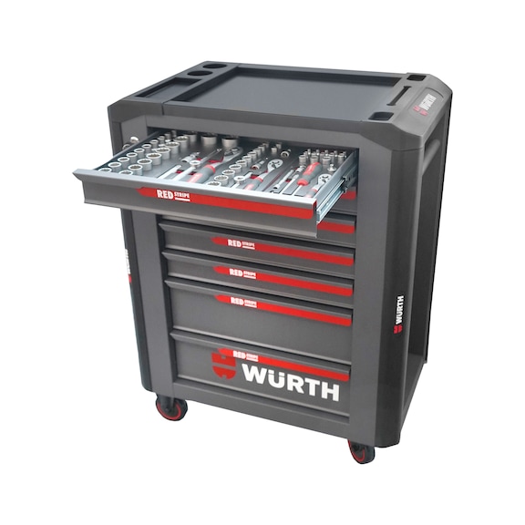 REDSTRIPE 242-piece workshop trolley – Würth workshop tools UAE