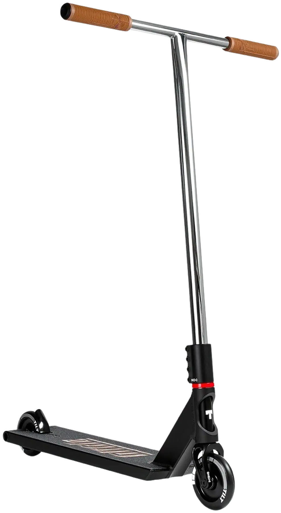 Tõukeratas Tilt Contact Build Scooter - Chrome/Must - Tilt trikitõukeratas - pro trikiratas, sobib lastele ja professionaalidele