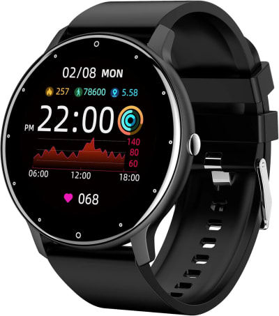 haiz smartwatch relógio inteligente ip67 44mm my watch i fit preto hz-zl02d