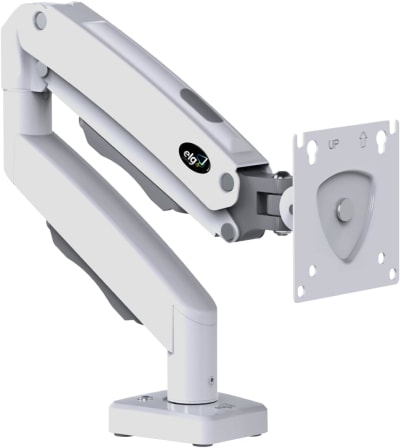 suporte articulado de mesa com pistão a gás para monitores de 17' a 35' branco - f80w elg