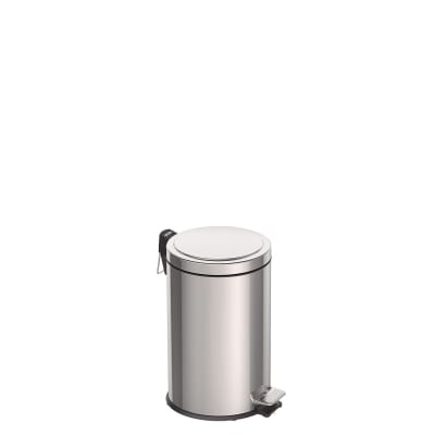 tramontina 94538/112 - lixeira com pedal em aço inox acabamento, 12litros