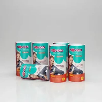 kit 3 refis rolo adesivo tira pelos scotch-brite 3m com adesivo