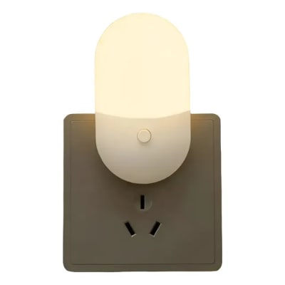 mini abajur luminária tomada luz noturna led bivolt
