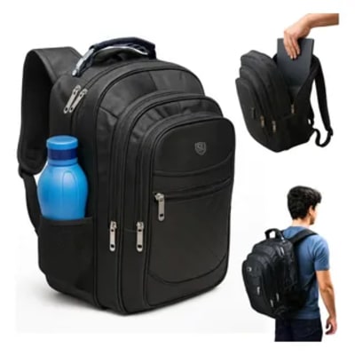 mochila masculina grande notebook impermeável reforçada