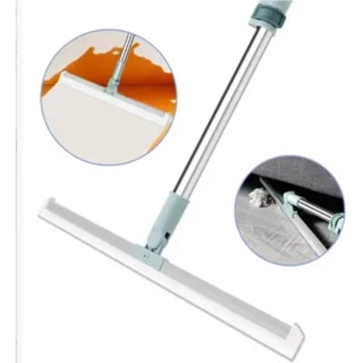 rodo vassoura mágico de silicone multiuso tender trove - limpeza eficiente para pisos, vidros e janelas com cabo giratório