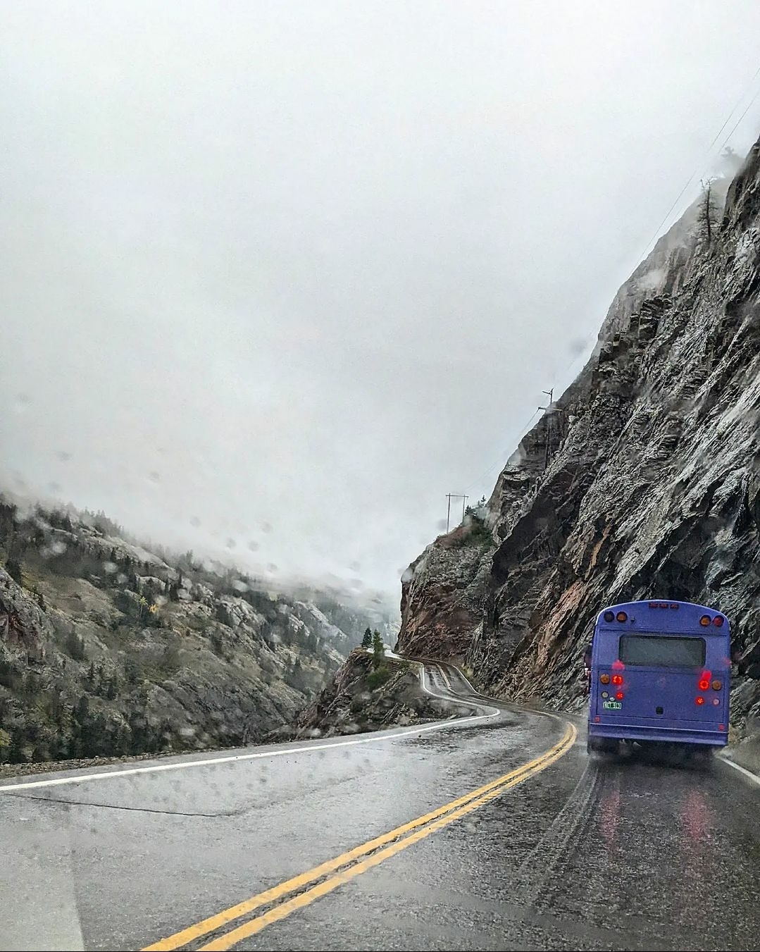 Skoolie on Million Dollar Highway