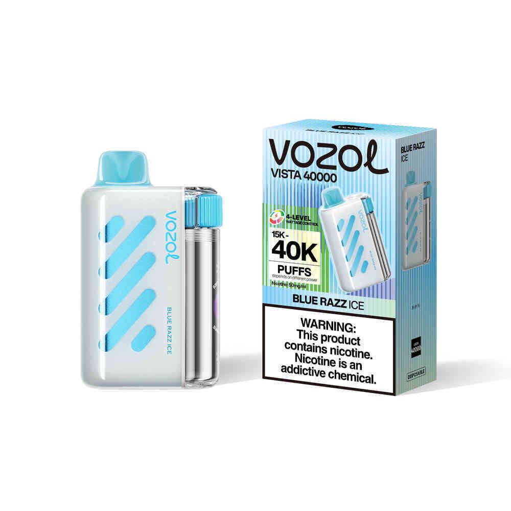 Vozol - Blue Razz Ice (40000 Puffs - Vista - 5ml/15ml)