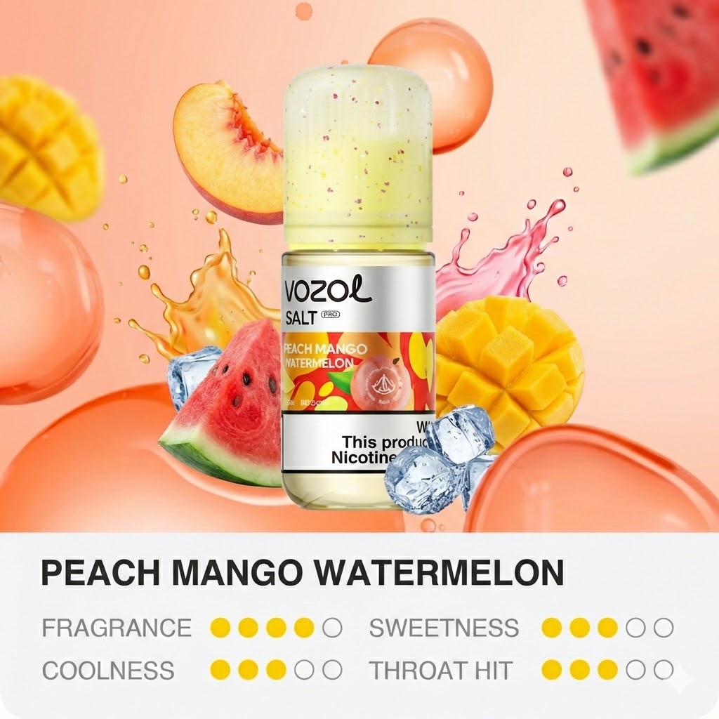 Vozol - Peach Mango Watermelon (5% nic - 30ml)