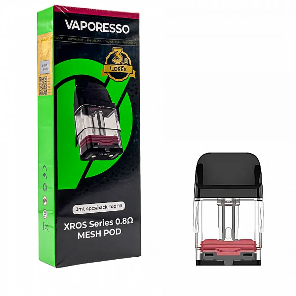 Vaporesso - Corex 3.0 XROS 3ml, 0,8Ω (x4)