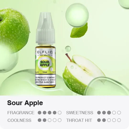 ELFLIQ - Sour Apple (5% nic - 30ml)