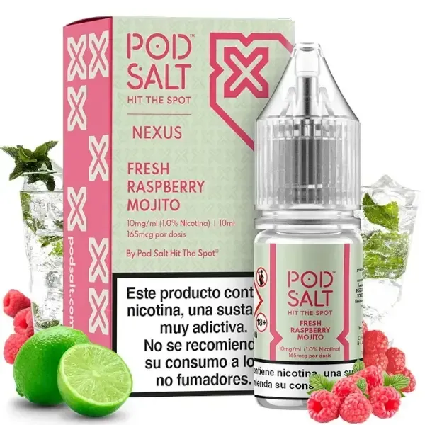 Pod Salt - Fresh Raspberry Mojito (10ml)