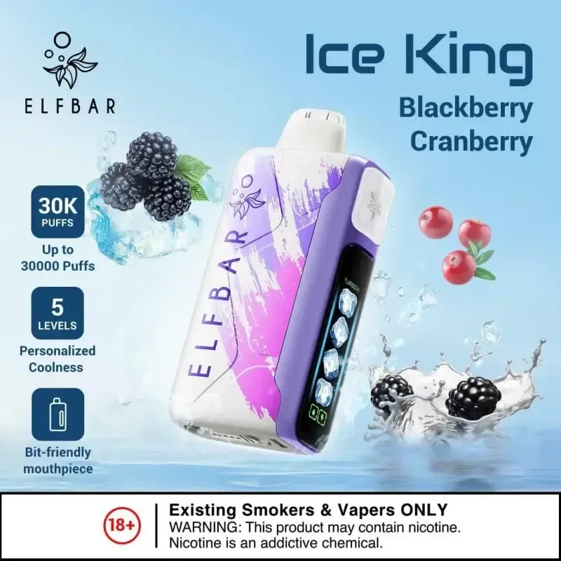 Elf Bar - Blackberry Cranberry (30000 - Ice King)