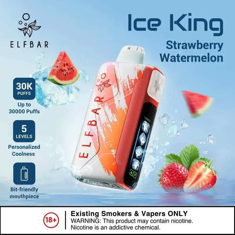 Elf Bar - Strawberry Watermelon (30000 - Ice King)