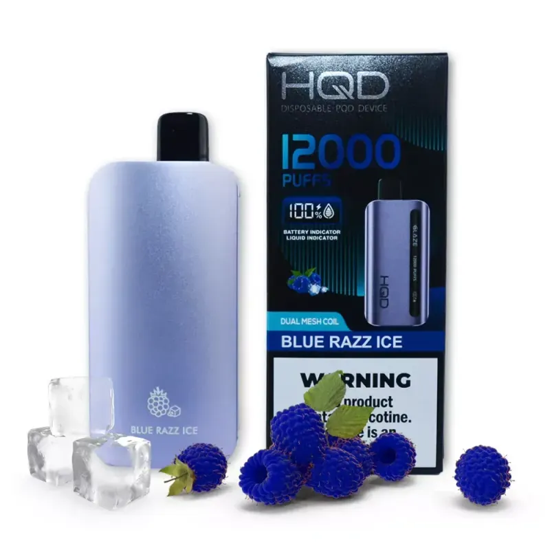 HQD - Blue Razz Ice (12000 Puffs)