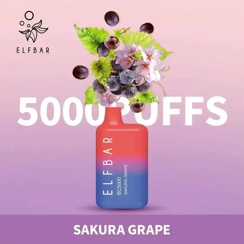 Elf Bar - Sakura Grape (5000 Puffs)