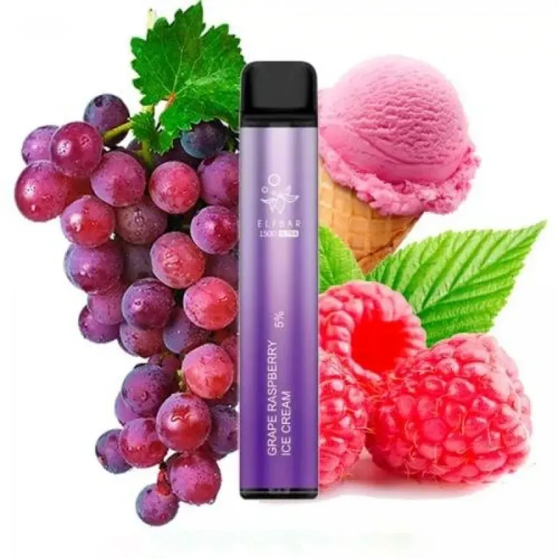 Elf Bar - Grape Raspeberry Ice Cream (1500 Puffs - Ultra)