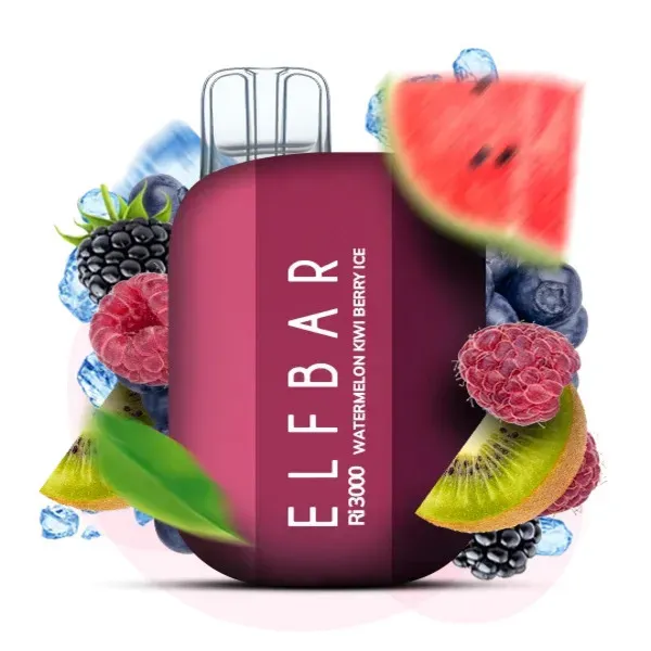 Elf Bar - Watermelon Kiwi Berry Ice (3000 Puffs)