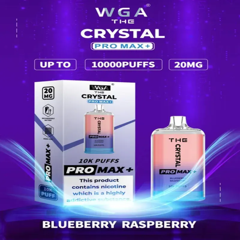 WGA Crystal - Blueberry Raspberry (10000 Puffs)