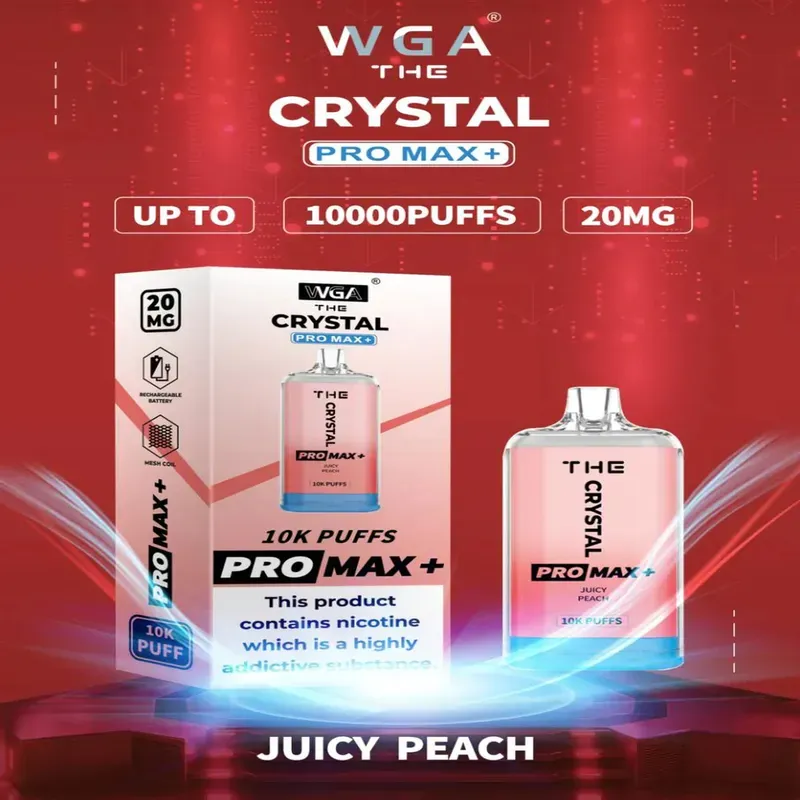 WGA Crystal - Juicy Peach (10000 Puffs)
