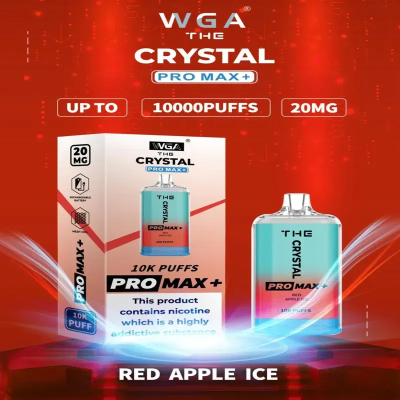 WGA Crystal - Red Apple Ice (10000 Puffs)