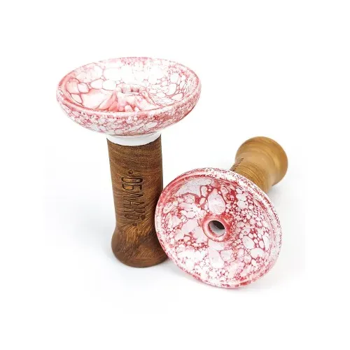 Oblako - Glaze Top M (WHITE-RED MARBLE)