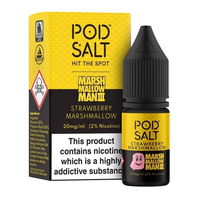 Pod Salt - Strawberry Marshmallow (Fusion - 10ml)