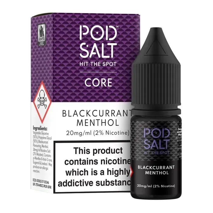 Pod Salt - Blackcurrant Menthol (Core - 10ml)