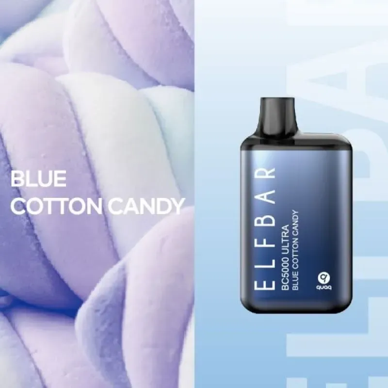 Elf Bar - BC Blue Cotton Candy (5000 Puffs - Ultra)