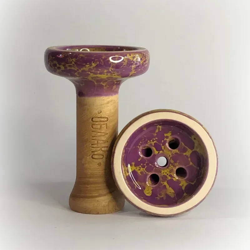 Oblako - Black Glaze Top (Purple-Yellow)