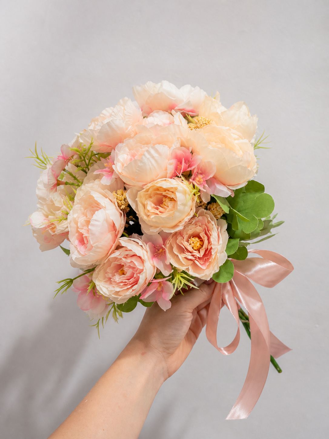 Blush Satin Bouquet thumbnail 2
