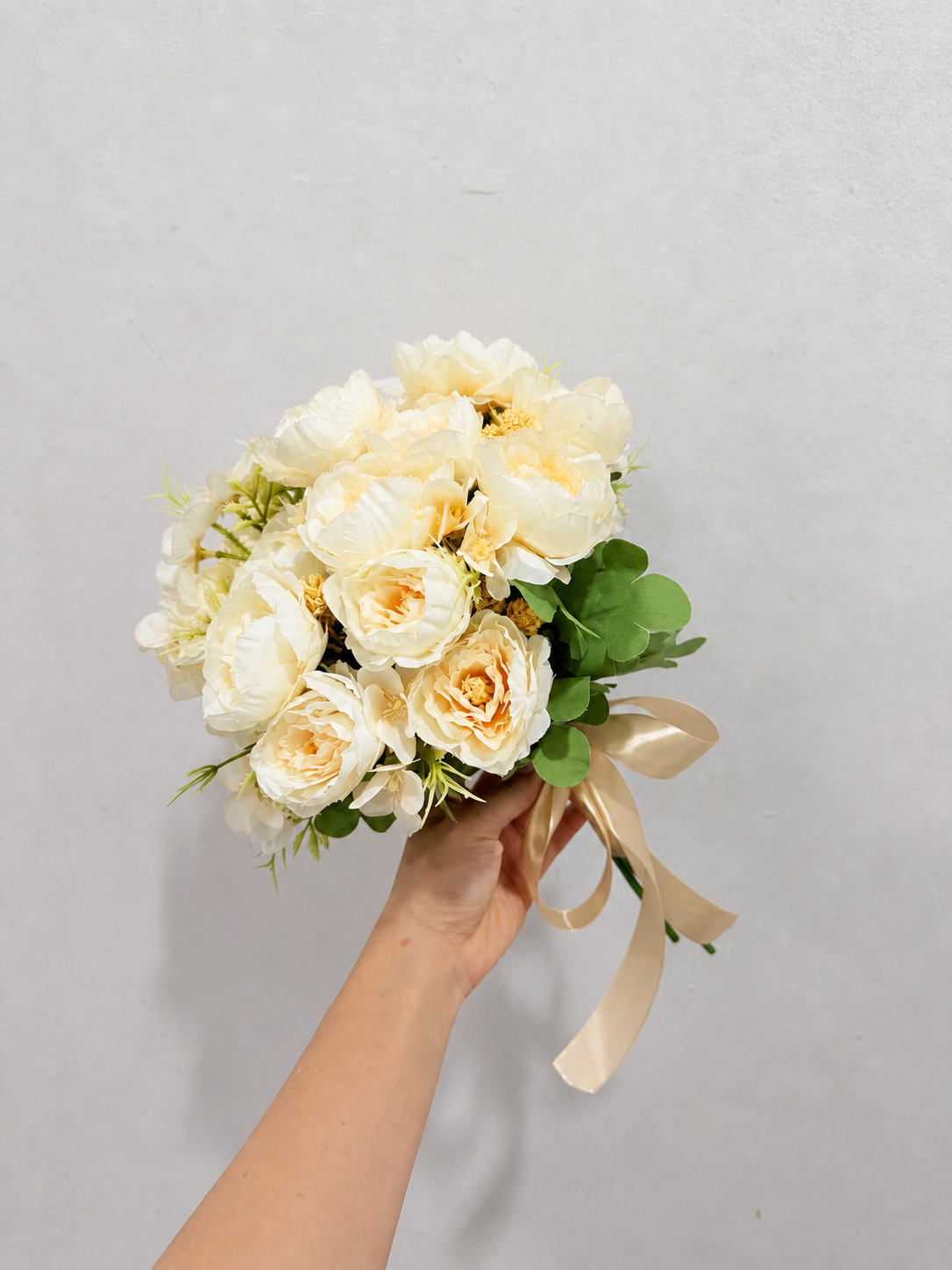 Blush Satin Bouquet thumbnail 3