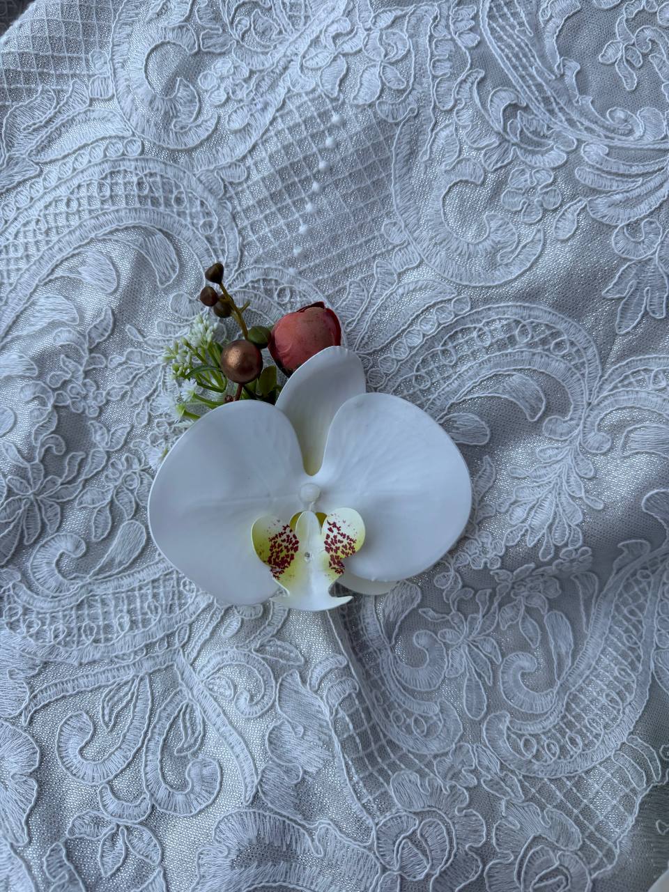 Ivory Orchid Corsage thumbnail 6