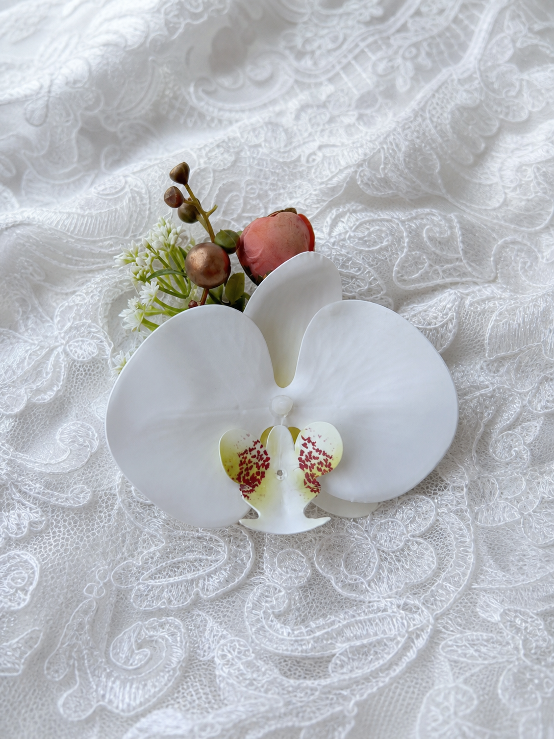 Ivory Orchid Corsage thumbnail 4