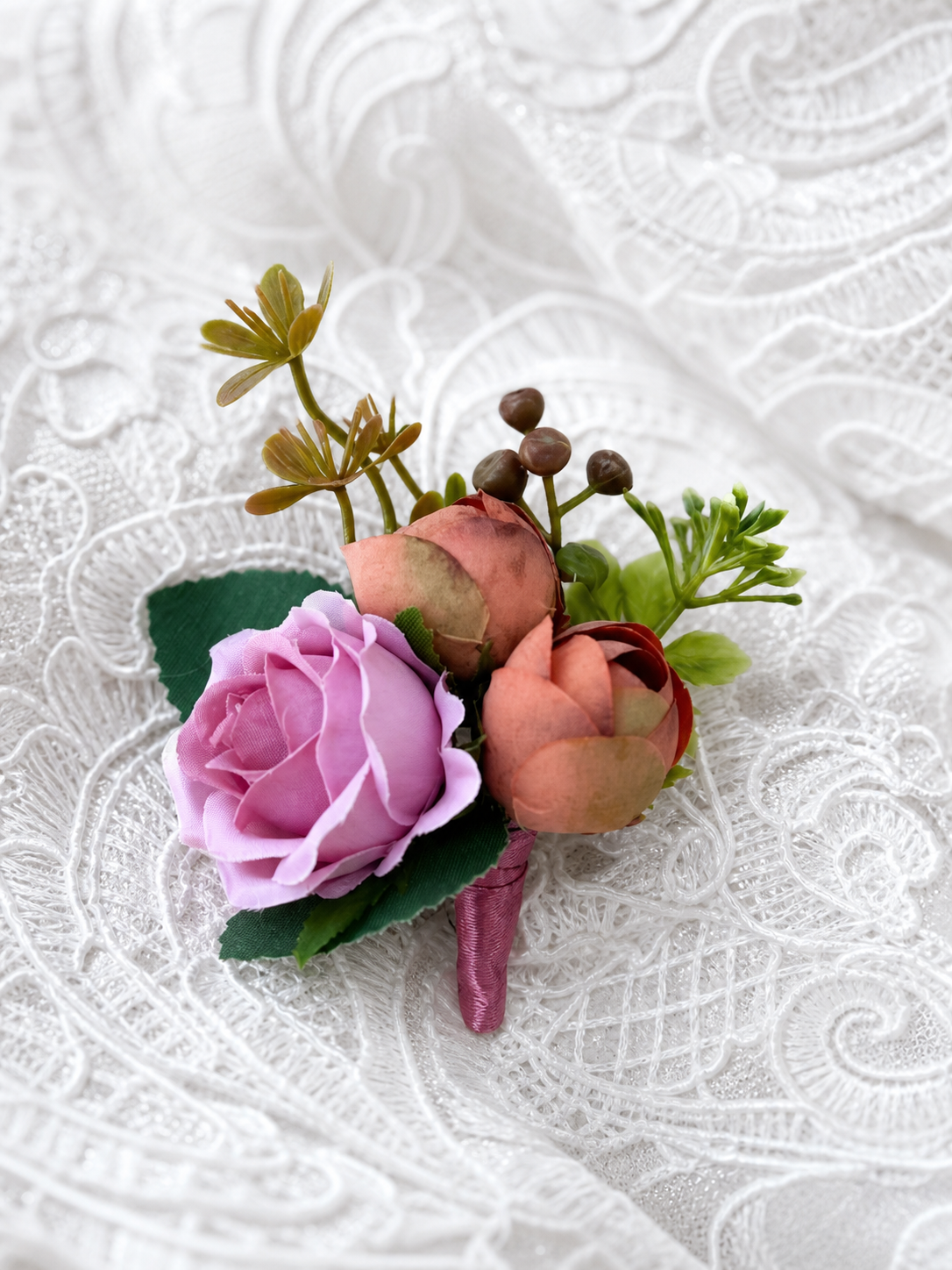 Blush Petal Corsage thumbnail 2