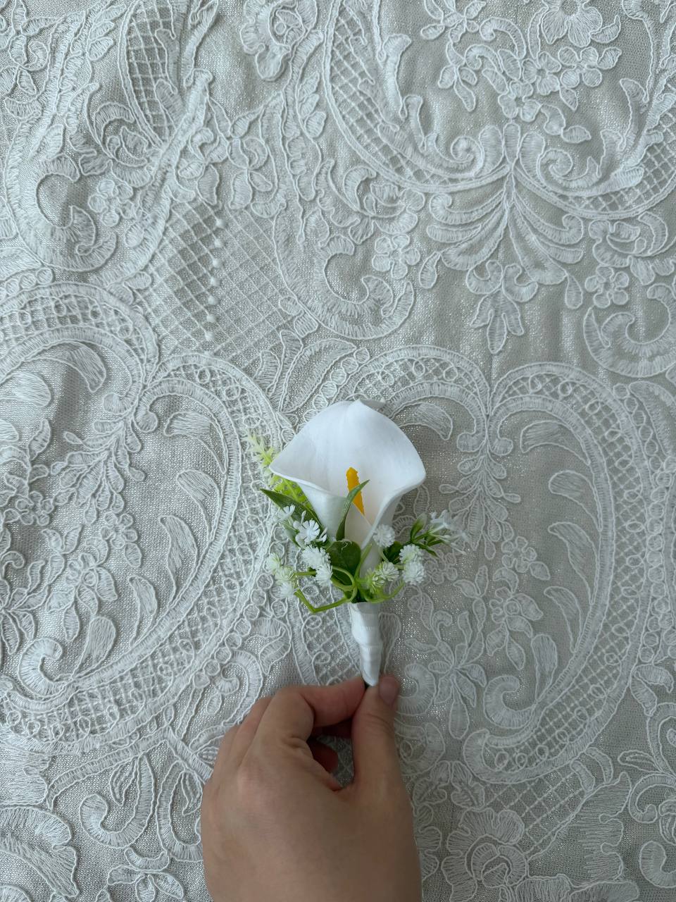 Ivory Calla Corsage thumbnail 6