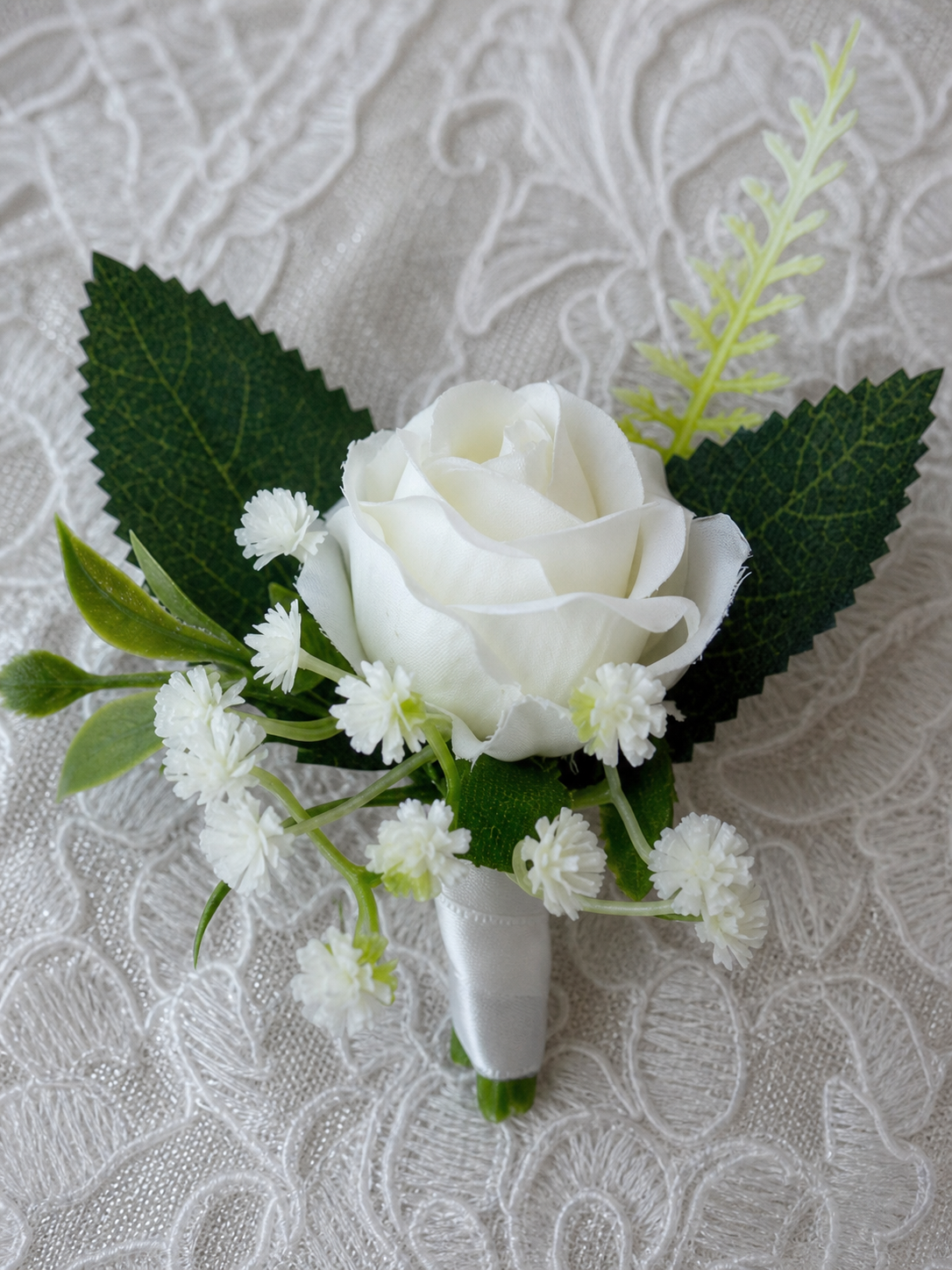 Ivory Rose Corsage thumbnail 2