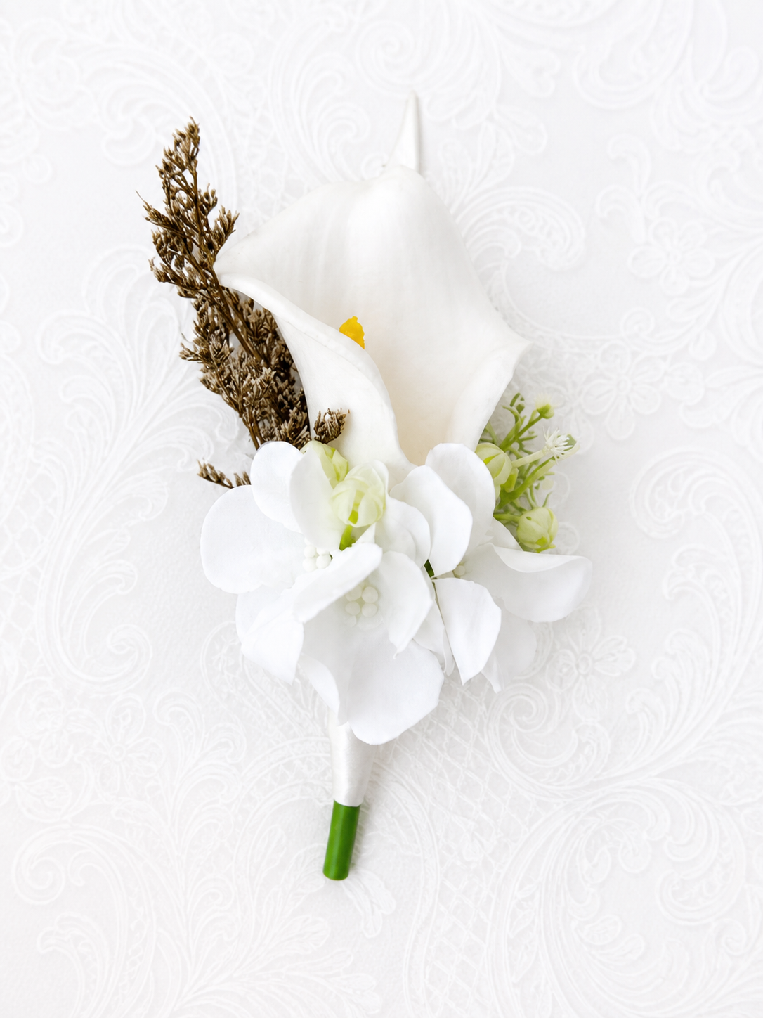 Ivory Calla Corsage