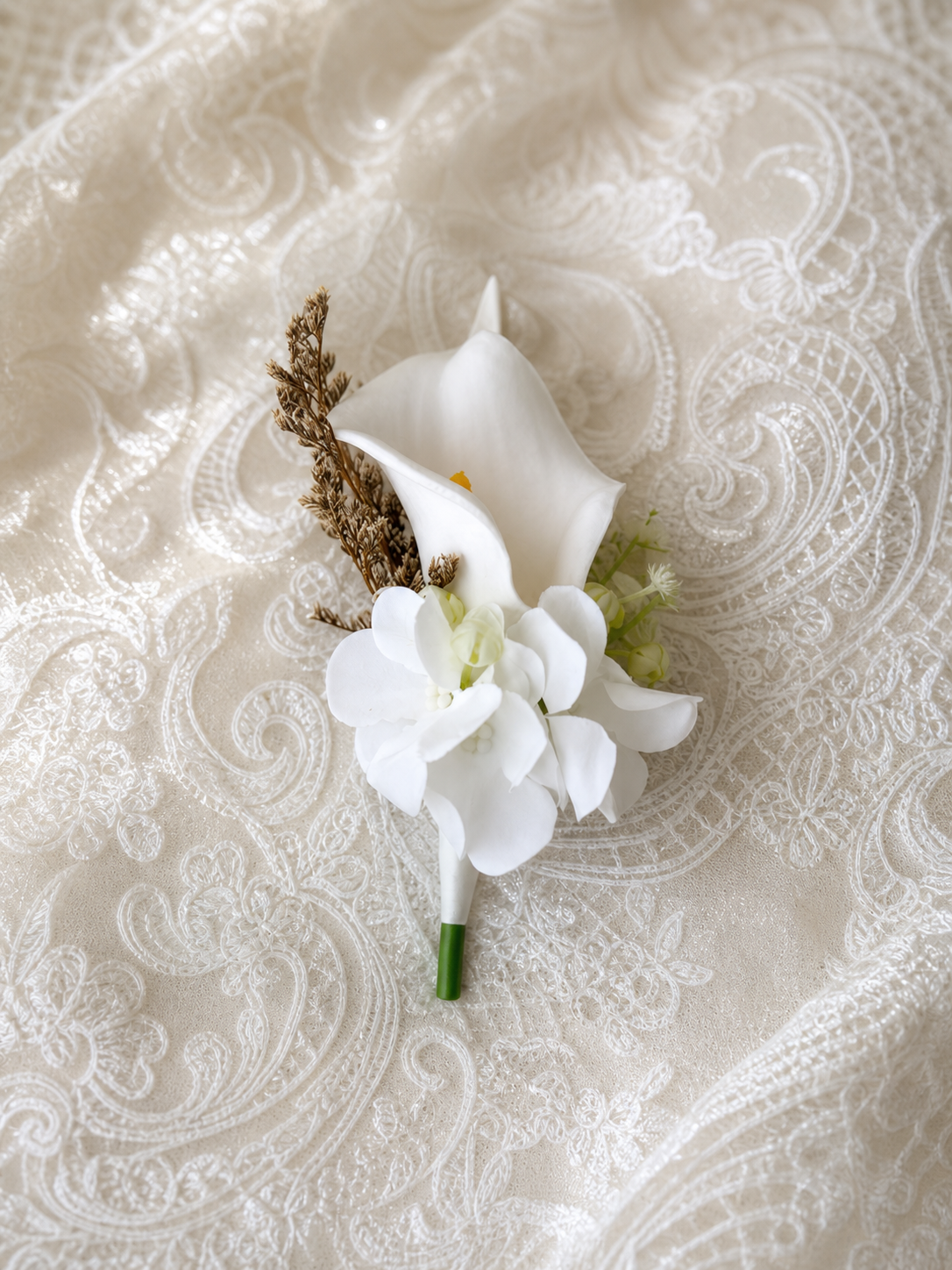 Ivory Calla Corsage thumbnail 5