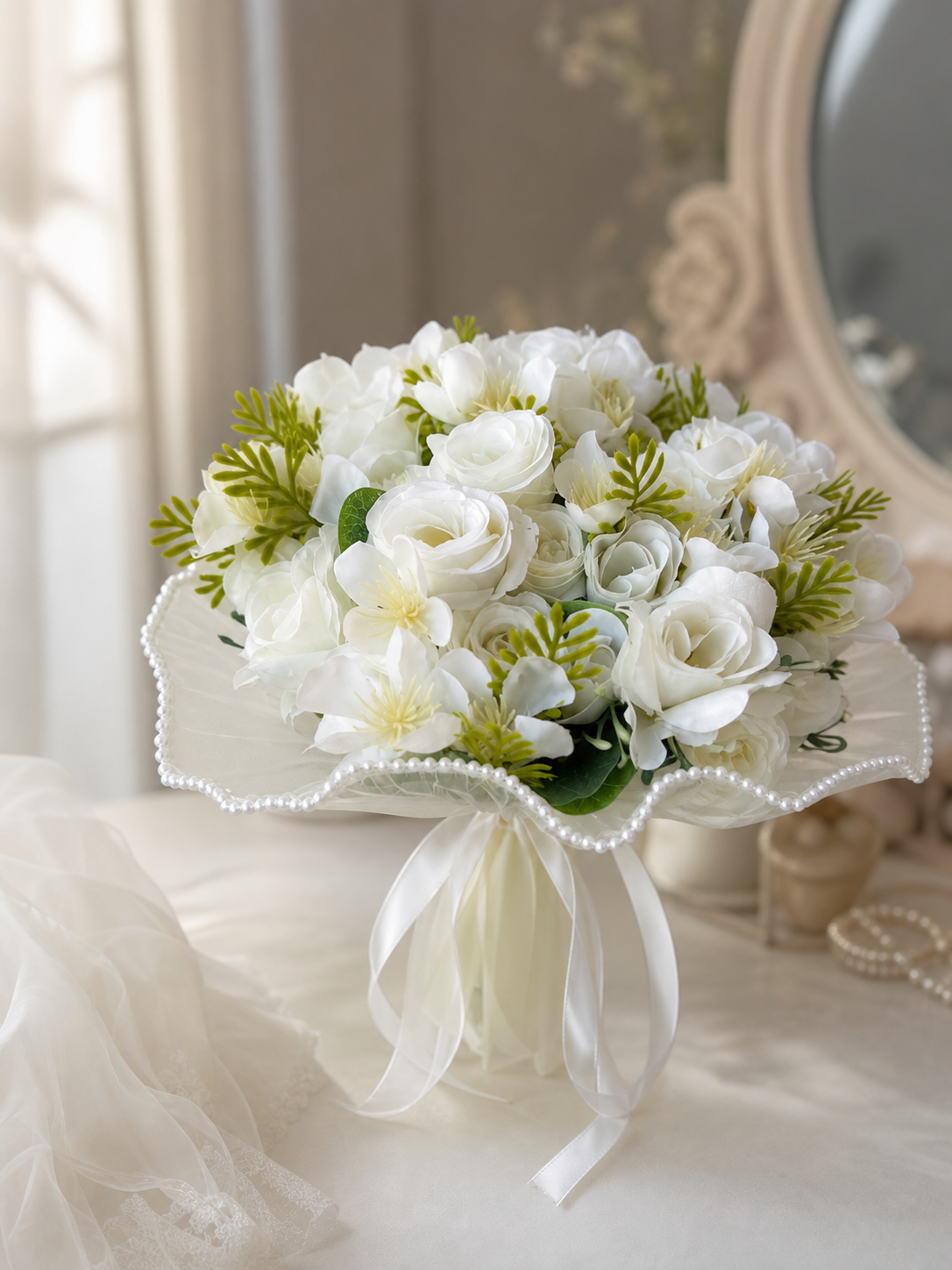 Ivory Pearl Bouquet thumbnail 5