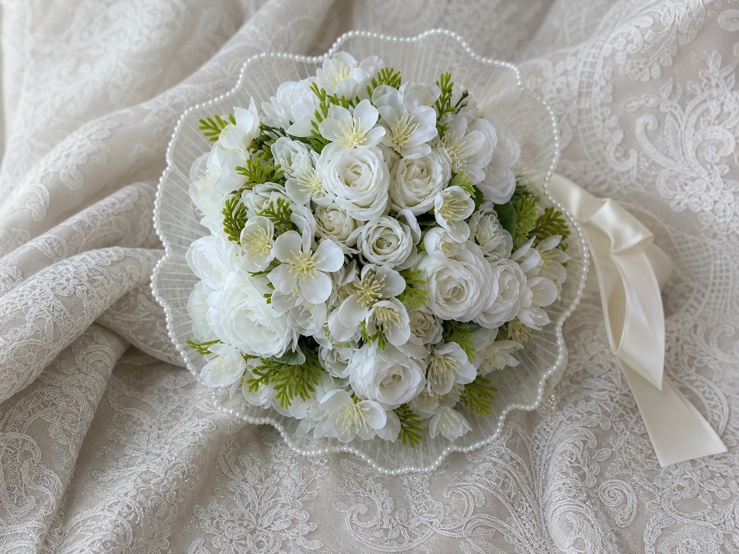 Ivory Pearl Bouquet thumbnail 2