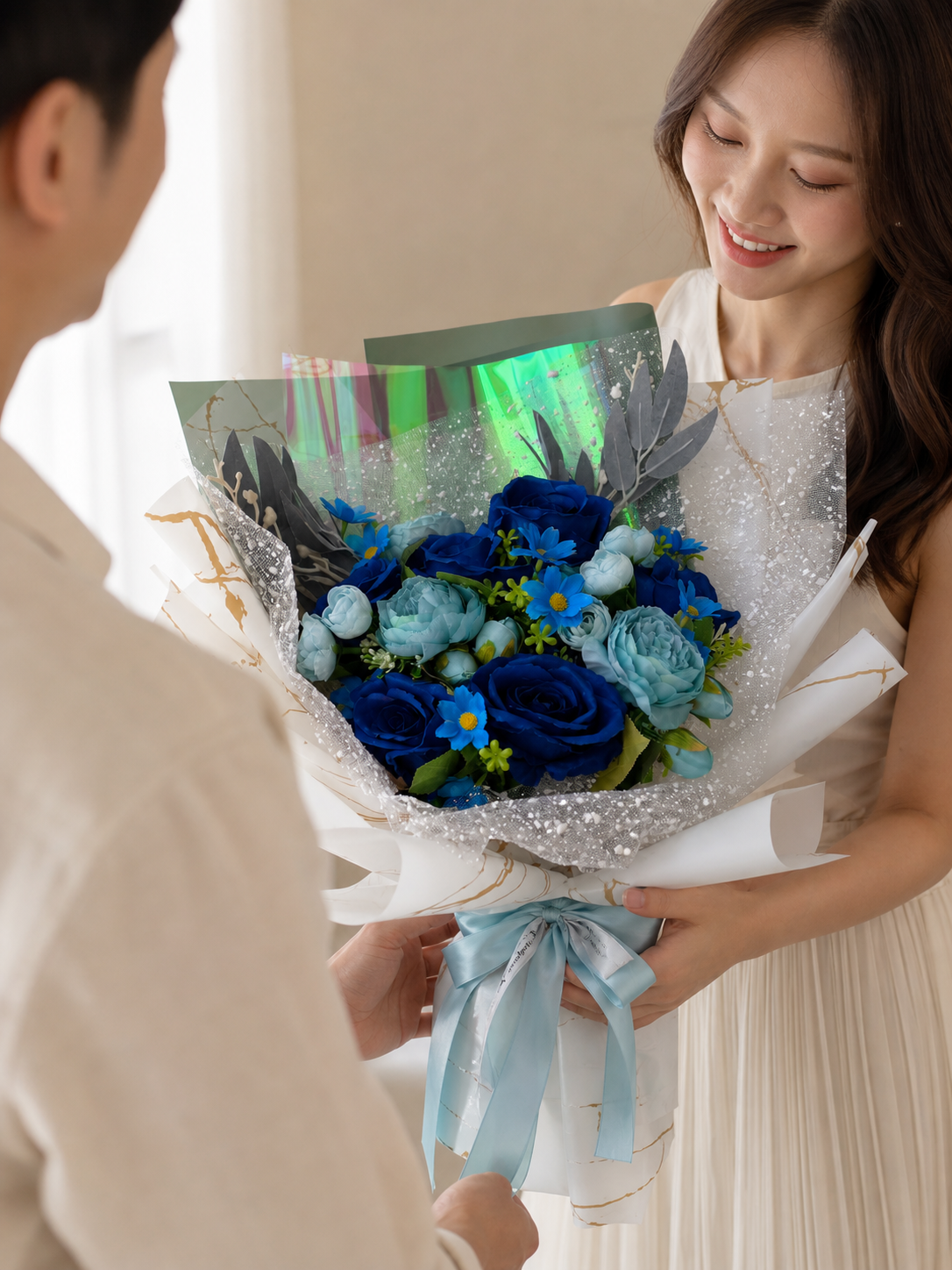 Azure Velvet Bouquet thumbnail 4