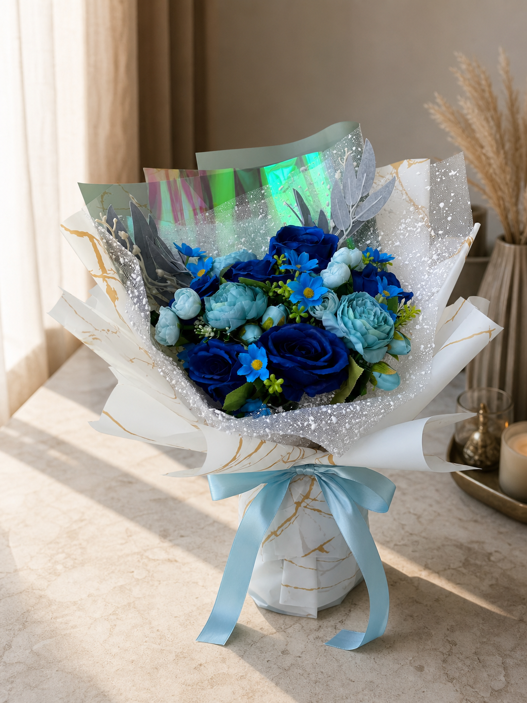Azure Velvet Bouquet thumbnail 5
