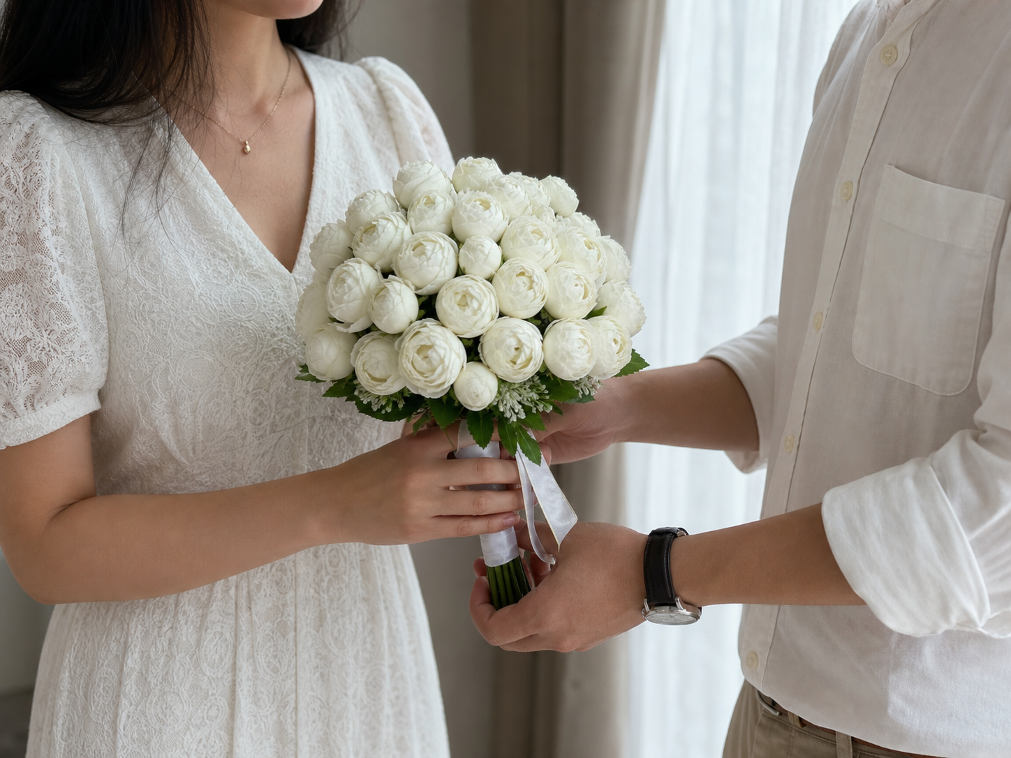 Ivory Blossom Bouquet thumbnail 4
