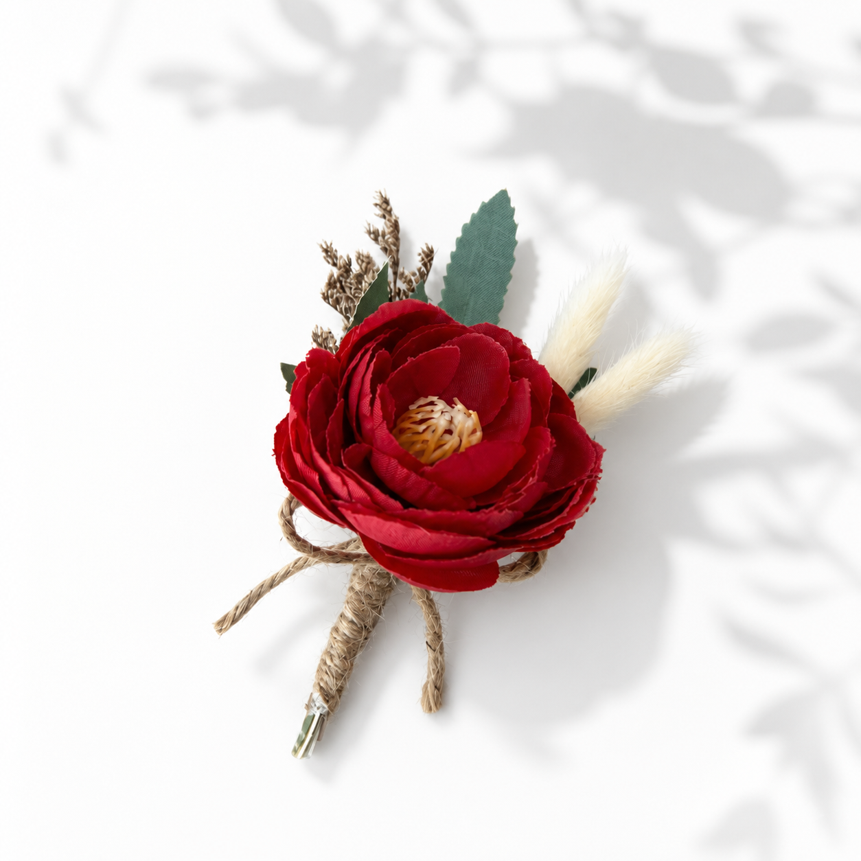 Crimson Bloom Corsage