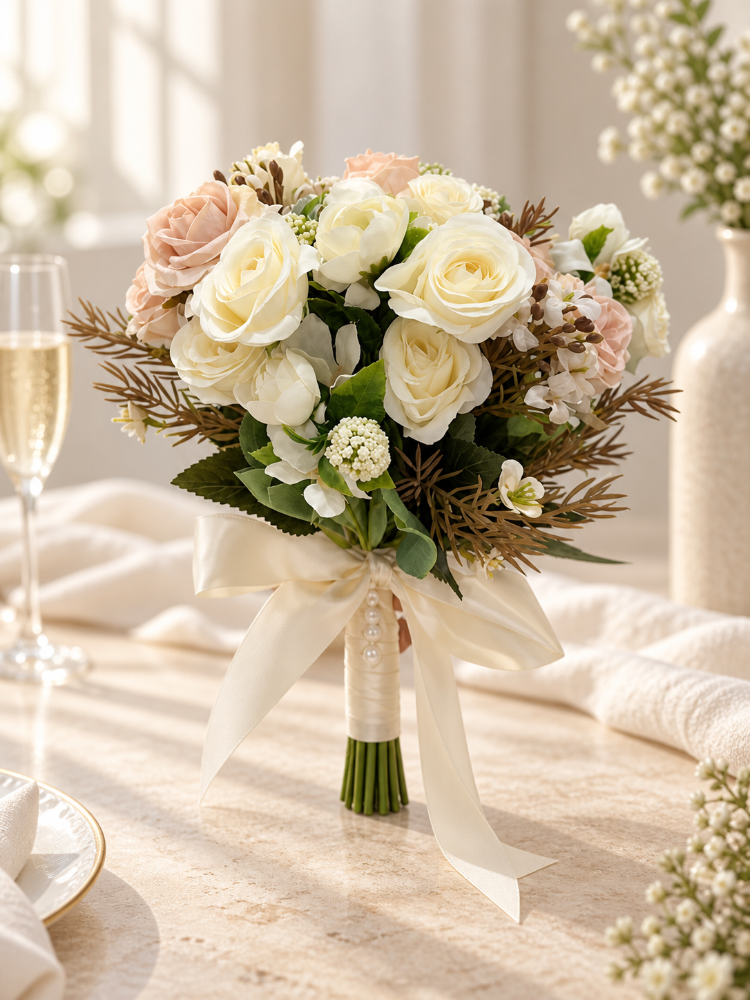 Ivory Garden Bouquet thumbnail 5