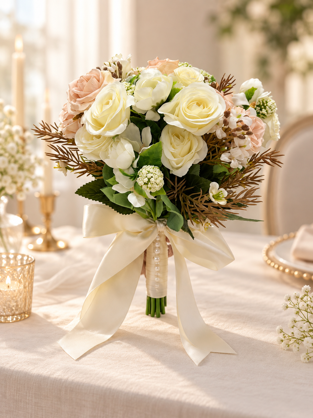Ivory Garden Bouquet thumbnail 5