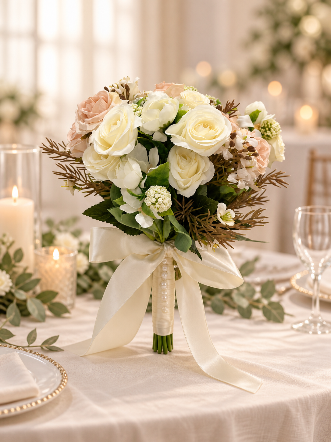 Ivory Pearl Bouquet thumbnail 5