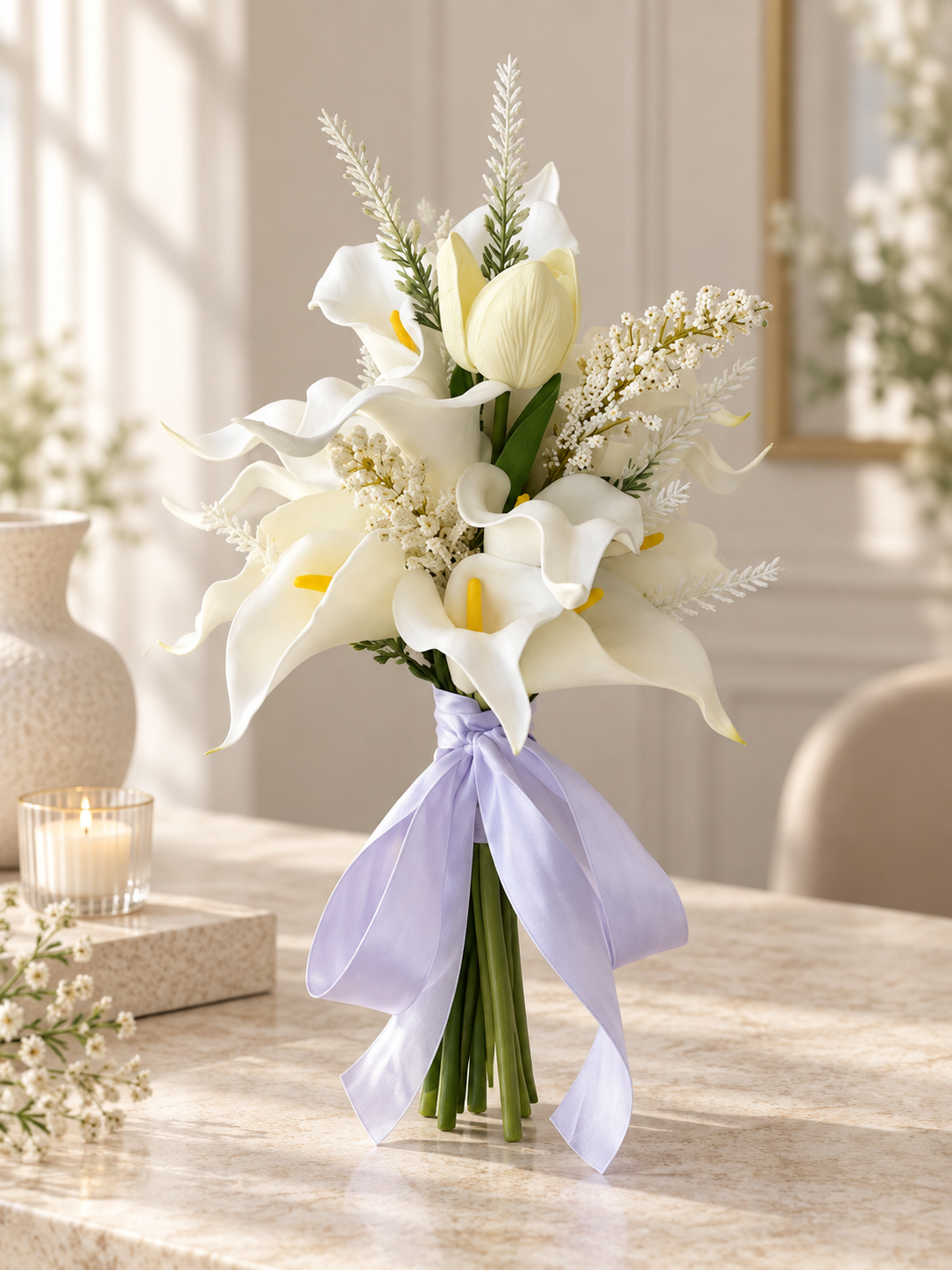 Ivory Calla Bouquet thumbnail 5